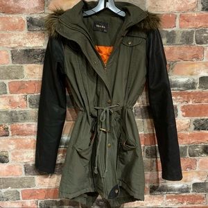 Olive green coat